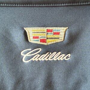 Cadillac labeled Men's Small Navy CLIQUE Softshell Jacket